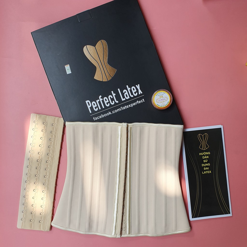 (Kèm nới) Đai nịt bụng latex 25 xương