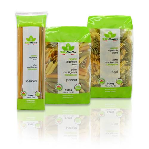 [Hoàn Tiền 15%]Nui ống dài rau củ hữu cơ Bioitalia veggie penne 500g