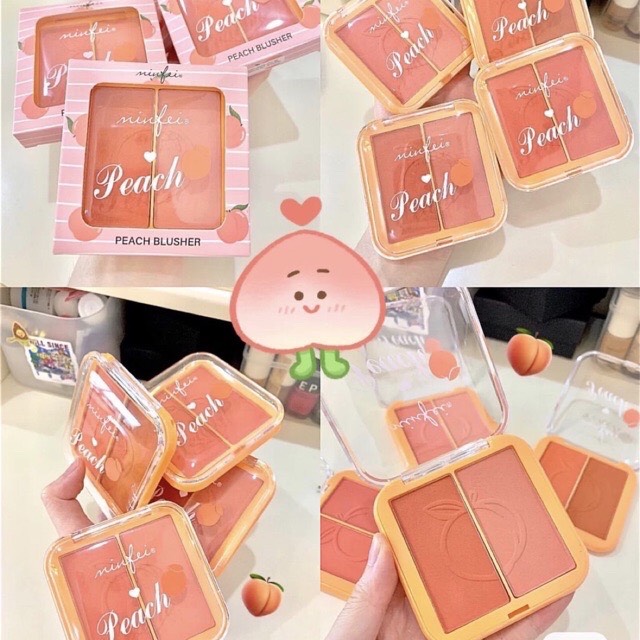 Phấn má hồng đào 2 ô MINFEI XINH XẮN