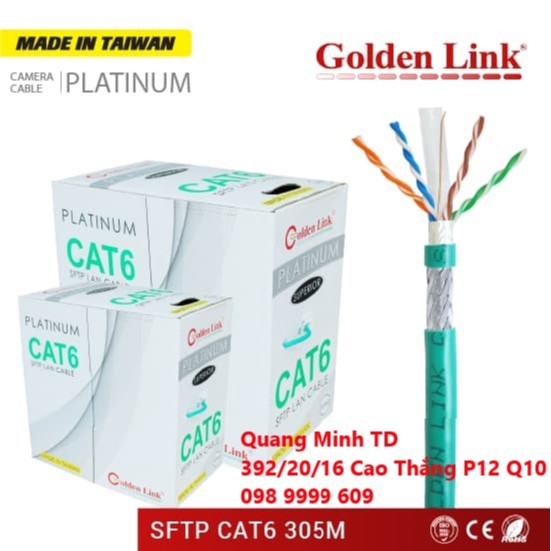 CÁP MẠNG GOLDEN LINK PLATINUM SFTP CAT 6