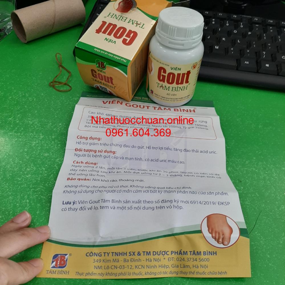 Viên Gout Tâm Bình