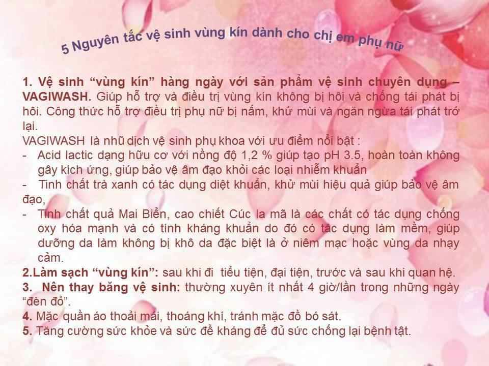 Dung dịch vệ sinh Vagiwash