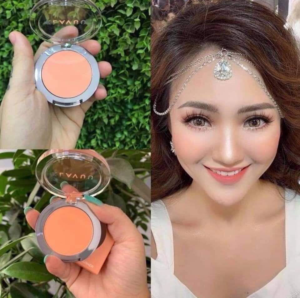 Phấn Má Hồng Klavuu Soft Peach cam đào