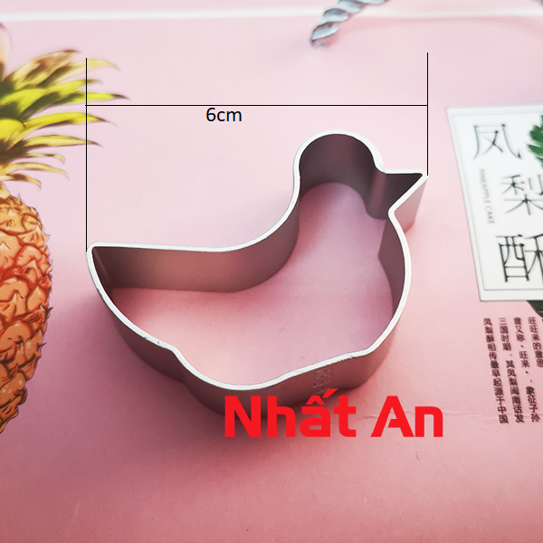 Khuôn nhấn bánh dứa hình con vịt 2 cái