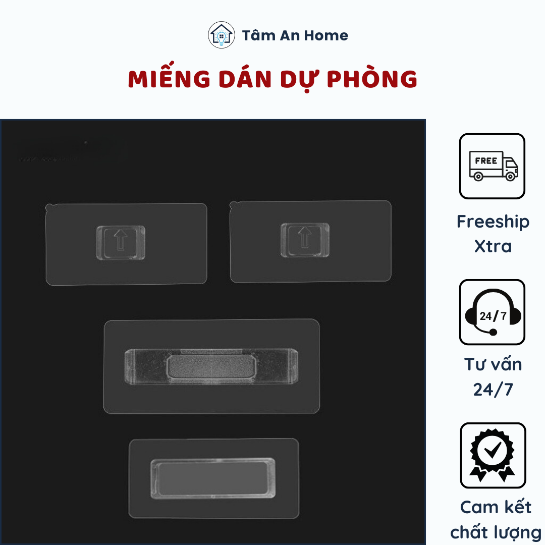 1 miếng dán dự phòng - thay thế giá đỡ kệ dán tường