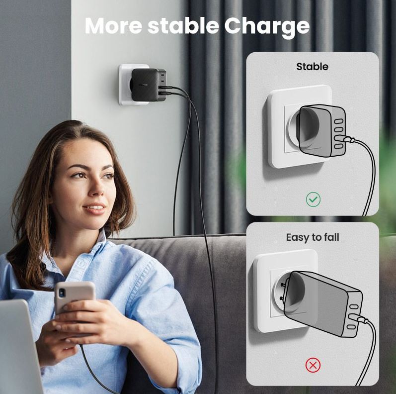 UGREEN GaN 65W - 100W USB-C USB-A Sạc Nhanh Nhiều Cổng