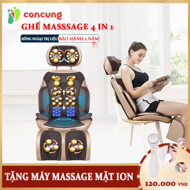| Bảo hành 2 năm -Lỗi 1 đổi 1 | Ghế massage hồng ngoại trị liệu Good Life - Dạng ghế ngồi cao cấp