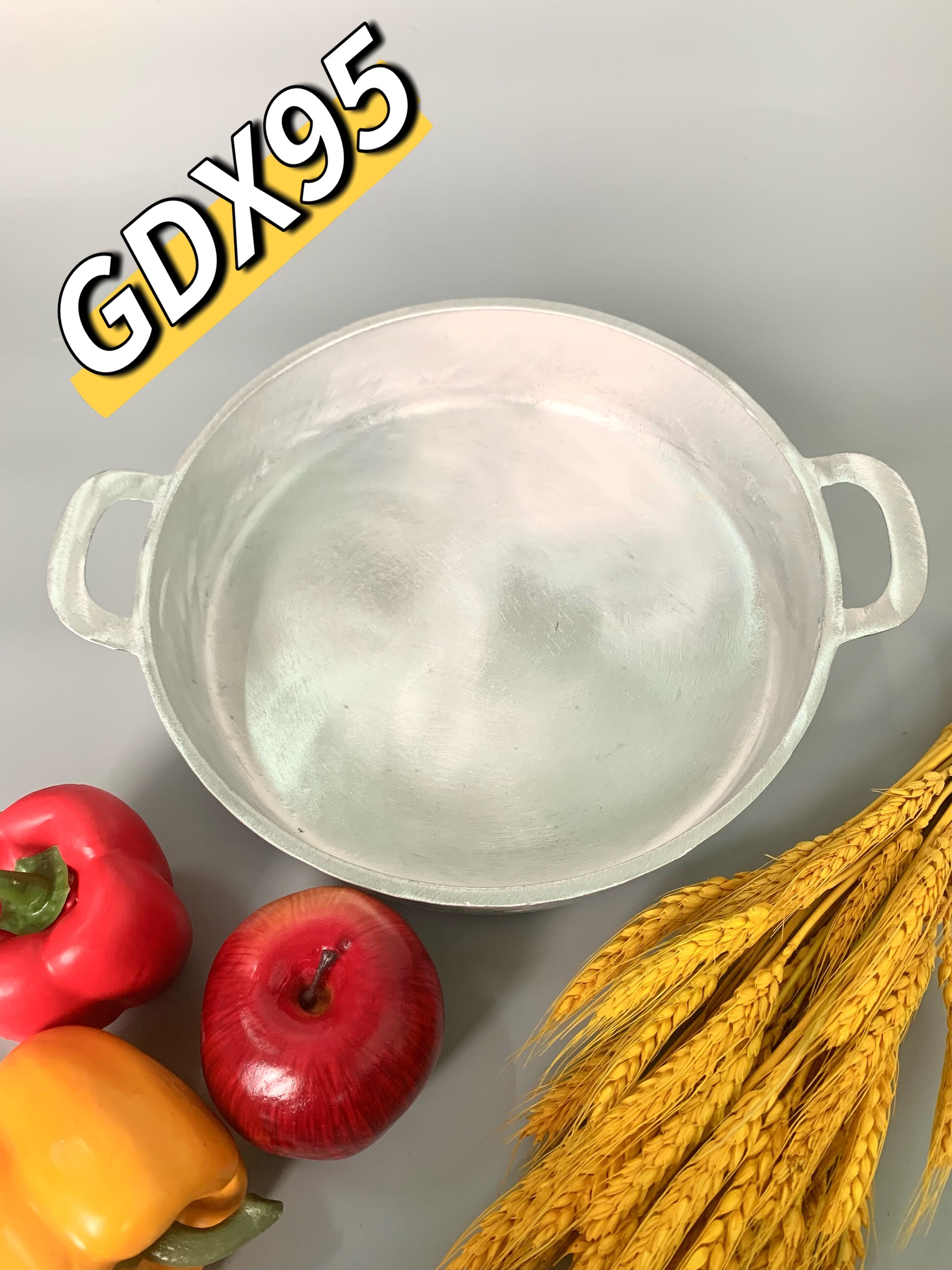 chảo gang đúc đáy bằng