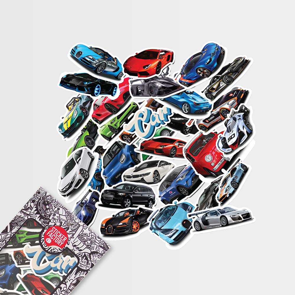 [HCM]Car - Set 30 sticker hình dán