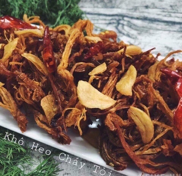 Khô heo cháy tỏi 300g