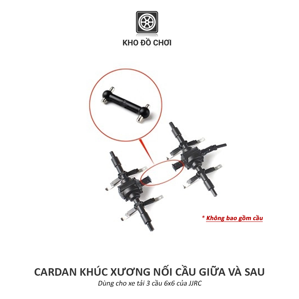 Cardan khúc xương nối cầu giữa và cầu sau xe tải 6x6 tỉ lệ 1:16