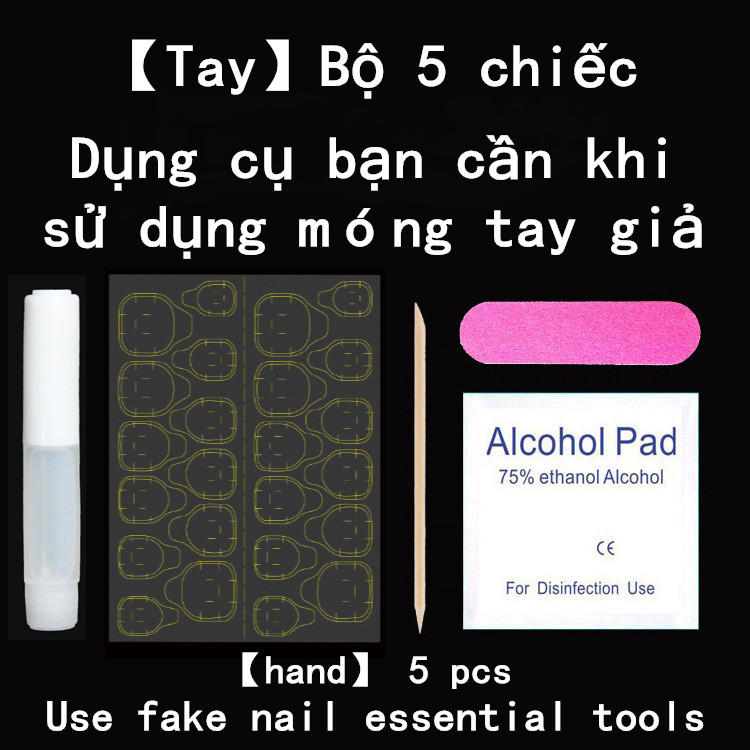 [TẶNG KEO DÁN]Bộ 24 Móng Tay Giả Móng Giả Móng Giả Dài