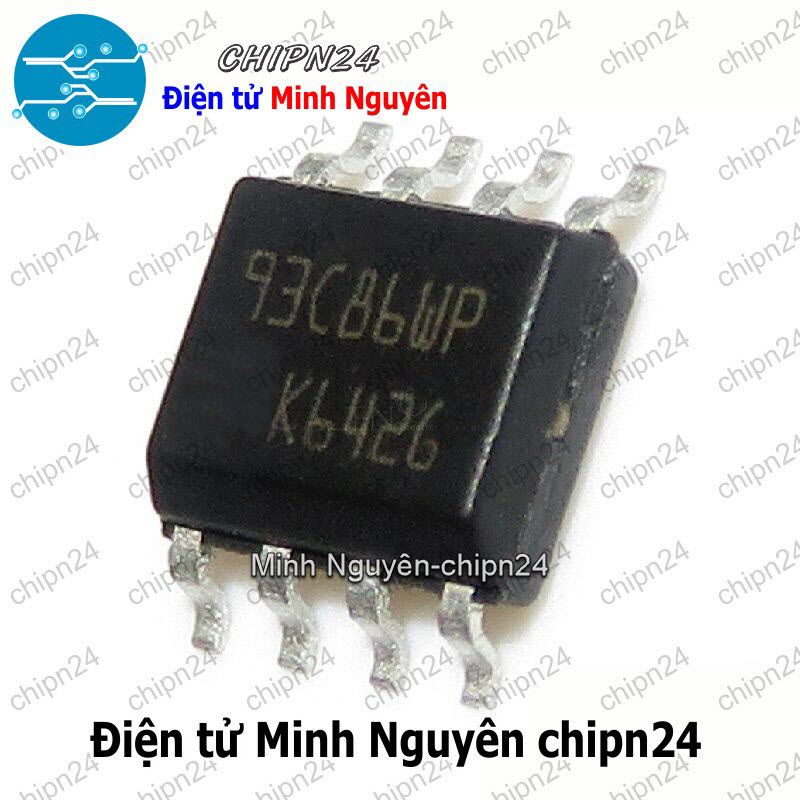 [1 con] (SOP) IC Dán 93C86 SOP-8 (SMD) (AT93C86 IC Nhớ EEPROM) - HH000325