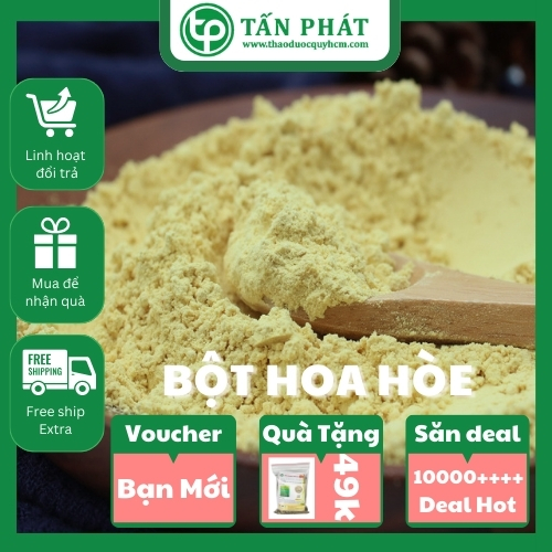 [Túi nhỏ 100gram] Bột hoa hòe nguyên chất 100g - tấn phát - Hàng công ty chất lượng cao - Giá tốt