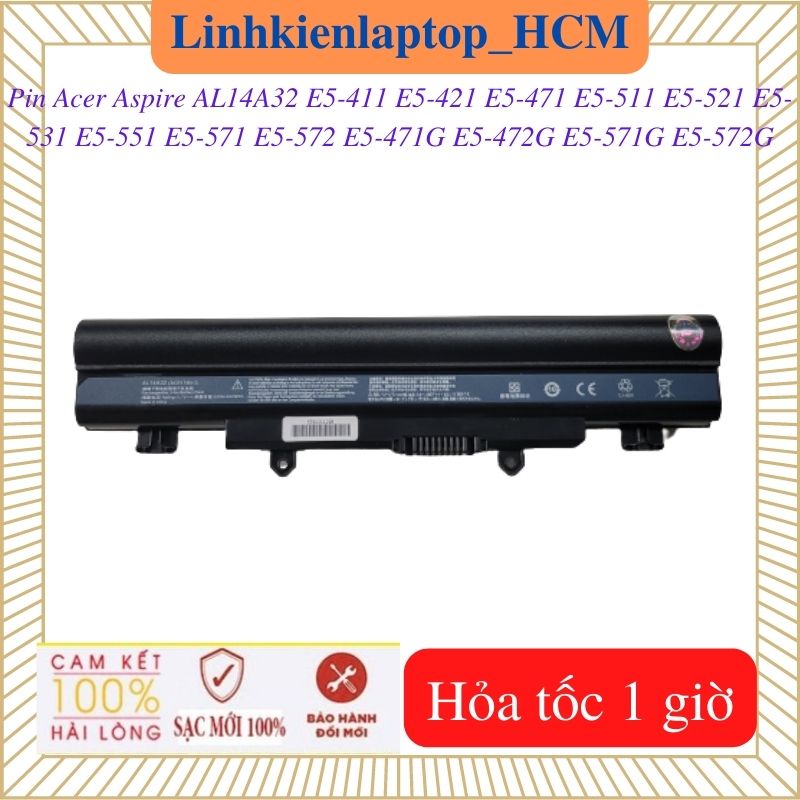 Pin acer aspire e5-411 e5-421 e5-471 e5-471g e5-472g e5-511 e5-521 e5-531 e5-551 e5-571 e5-571g e5-572 e5-572g - al14a32