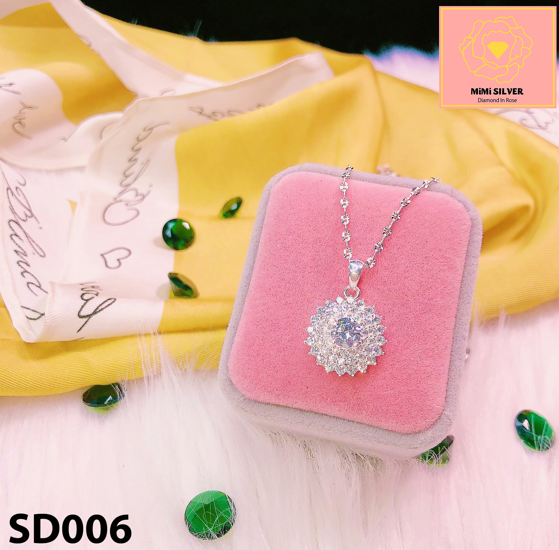 [HCM]Dây chuyền Hạt Cườm Lớn - Trang Sức  MiMi Silver SD006