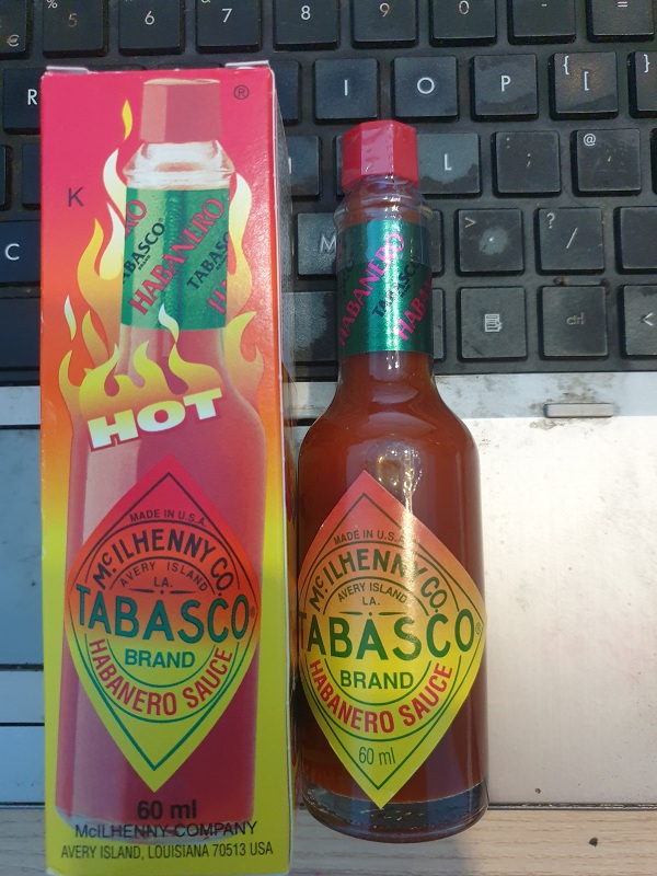 Babasco hasbanero spicy chili sauce 60ml American imported bottle