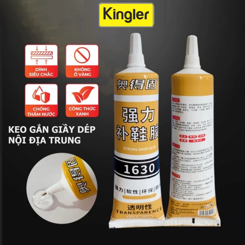 Keo Gắn, Chuyên Dán Giày Dép Siêu Dính, Keo 1630 Da Năng Dán Đế Giầy, Dép Thể Thao, Sneaker, Siêu Bền. Kingler Mall 6070