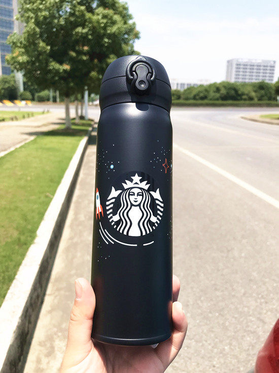 Bình giữ nhiệt Starbucks Rocket đen nhám Dung tích 500ml