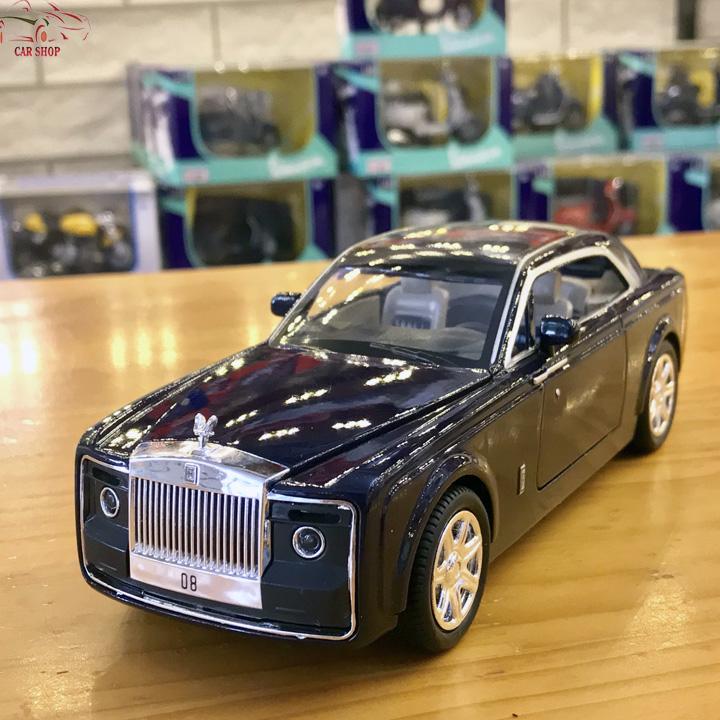 Mô Hình Xe Ô Tô Roll Royce Sweptail Tỉ Lệ 1/24 Hãng XLG Màu Xanh Đen