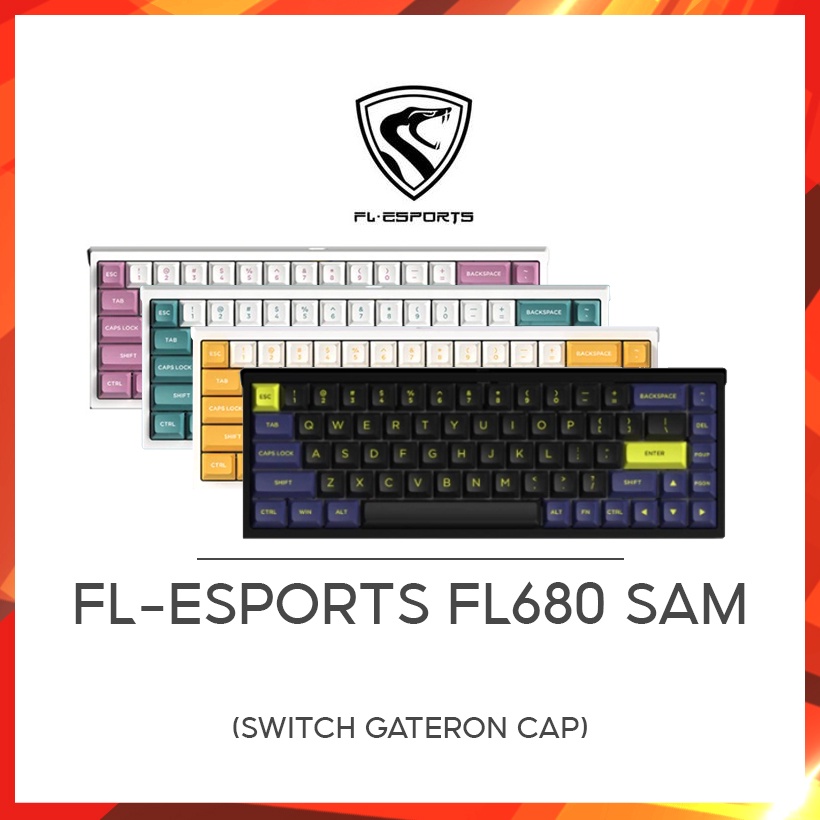 Bàn Phím Cơ FL - Esports FL680 SAM (Switch Gateron Cap) - Hàng Chính Hãng Bảo Hành 12 tháng