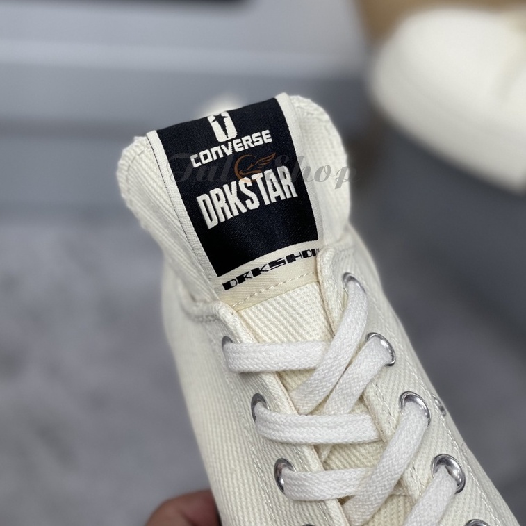 Giày Converse Chuck 70 x Rick Owens DRKSTAR Low White ( Full box)