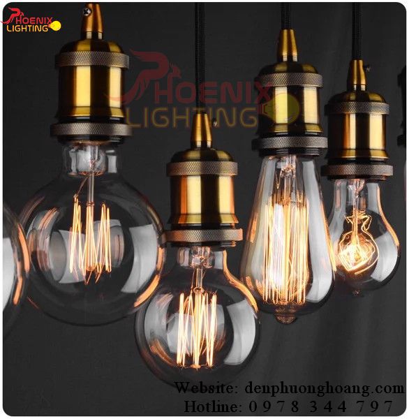 Đèn Thả Dây Đế Đuôi Đồng Cao Cấp
