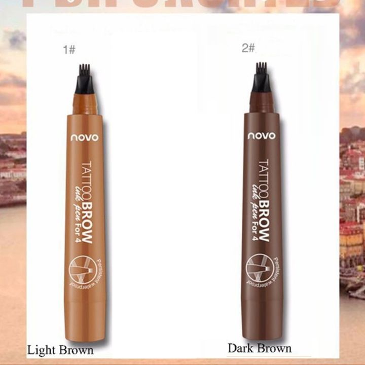 [HCM]Chì mày phẩy sợi Suake Tint My 4 Tip Brown