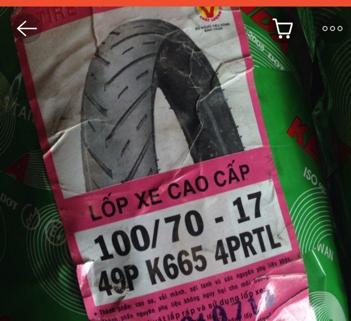 Lốp sau exciter 135 không xăm (lốp không ruột ) chính hãng kenda