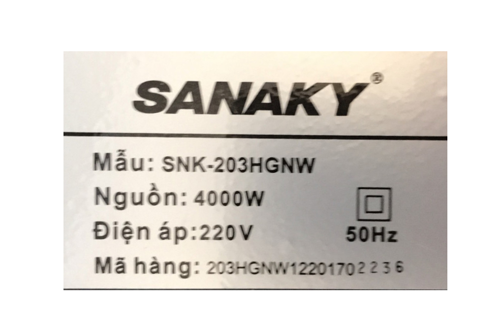 Bếp hồng ngoại đôi Sanaky SNK-203HGNW (Bếp không lắp âm chỉ để nổi, bảo hành chính hãng)