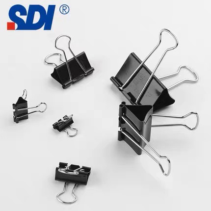 Kẹp giấy màu đen SDI