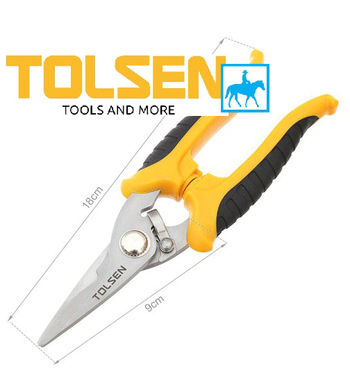 Kéo cắt tự động mở 180mm multi-purpose scissors Tolsen 30042