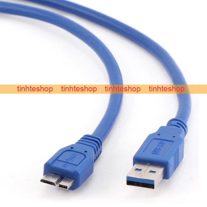 Cáp USB cho ổ cứng di động - Dây USB 3.0 AM - Micro B ngắn 30Cm
