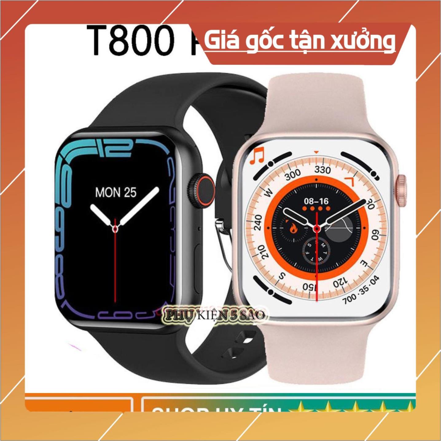 Đồng Hồ Thông Minh T800 Pro MAX Series 8 NFC - Nghe gọi 2 chiều - Chống ...
