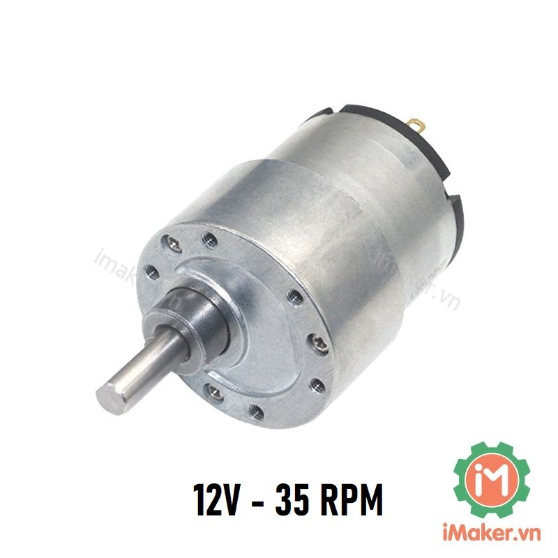 Jgb37-520 12v-35 rpm worm speed reducer dc motor