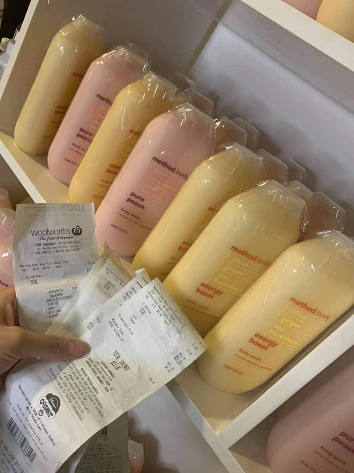 [HCM]Sữa Tắm Dưỡng Ẩm Method  XÁM Chính Hãng Của Úc