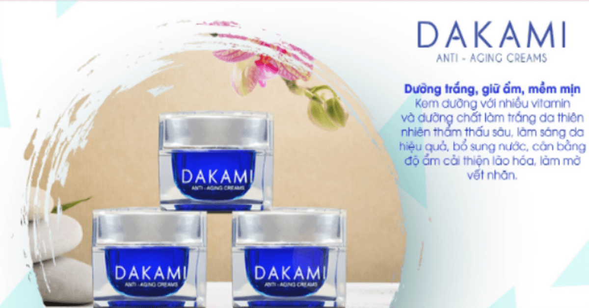 [Hcm]Kem Dakami Dưỡng Trắng Giảm Nám Tàn Nhan Mờ Vết Thâm 30Gr