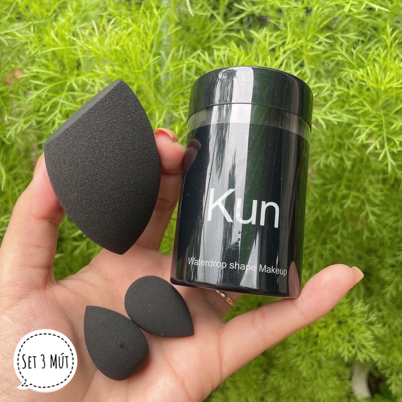Set Bông Mút Đánh Nền Kun 3 Cái