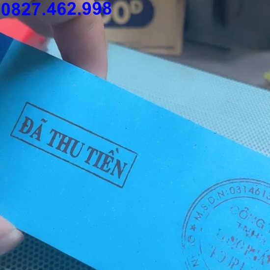 Khắc con dấu, dấu mộc đã thu tiền