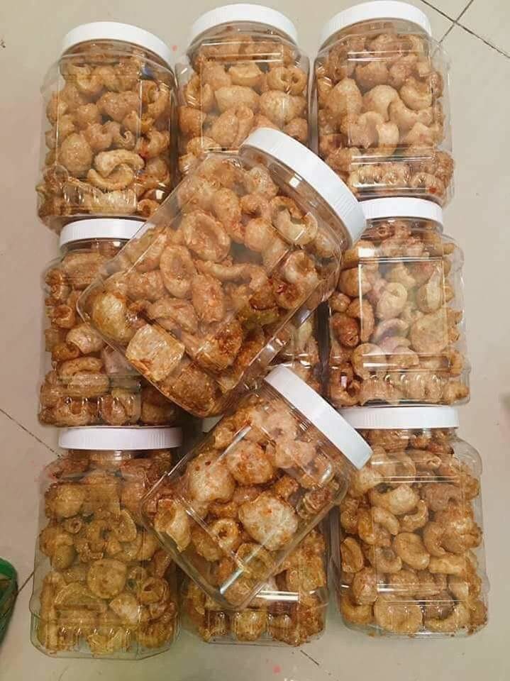 Da heo cháy tỏi chiên nước mắm 100gr