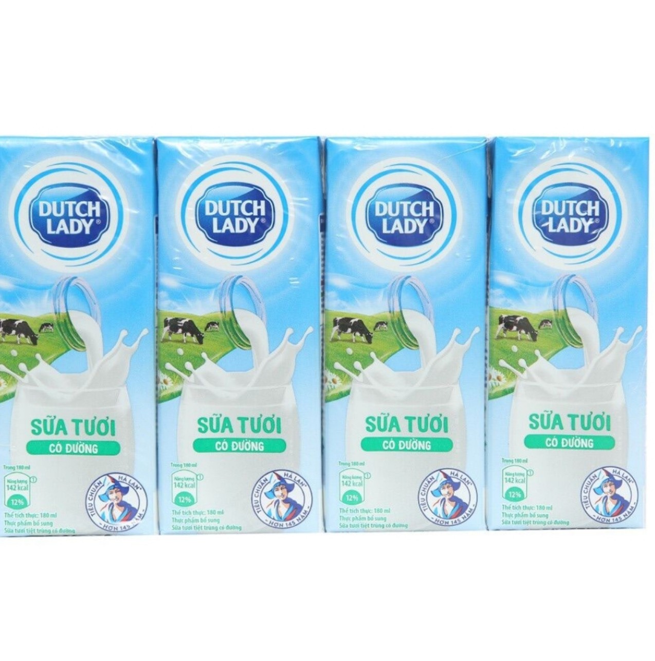 (HCM) LỐC 4 HỘP SỮA CÔ GÁI HÀ LAN 180ML