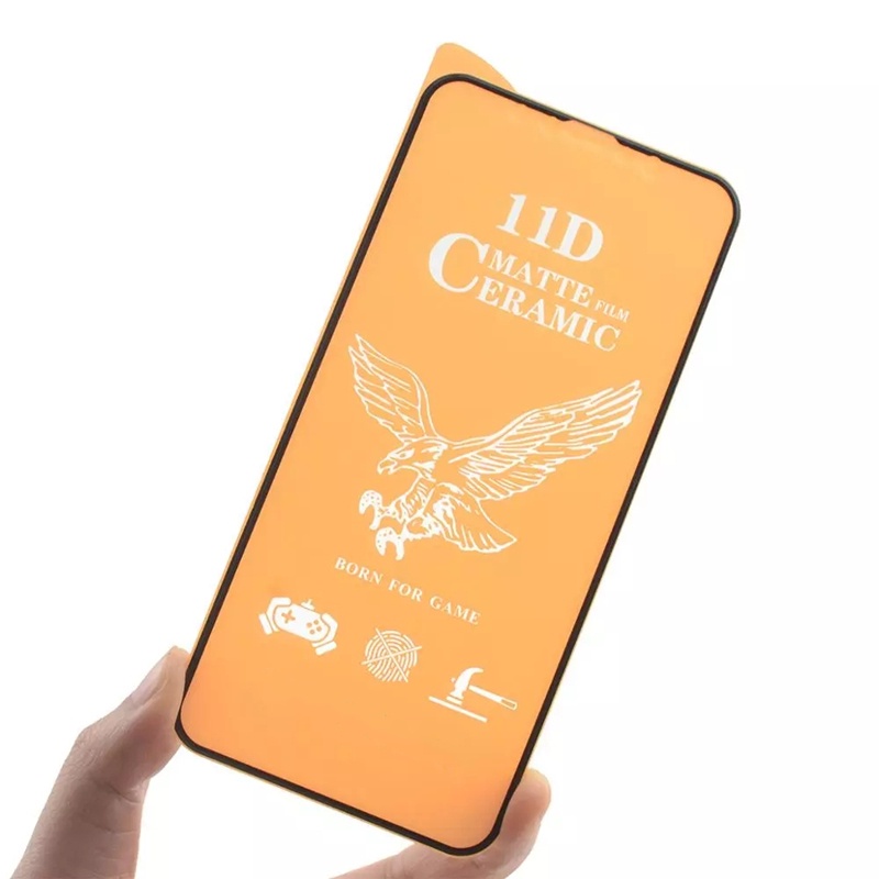 11D Kính Cường Lực Gốm Dẻo Không Bao Giờ Vỡ Cho iPhone 13 Pro max 13 mini 12 11 Pro Max X XS XR 6 6s 7 8 Plus SE 2020 Miếng Dán Màn Hình AG Chống Vân Tay