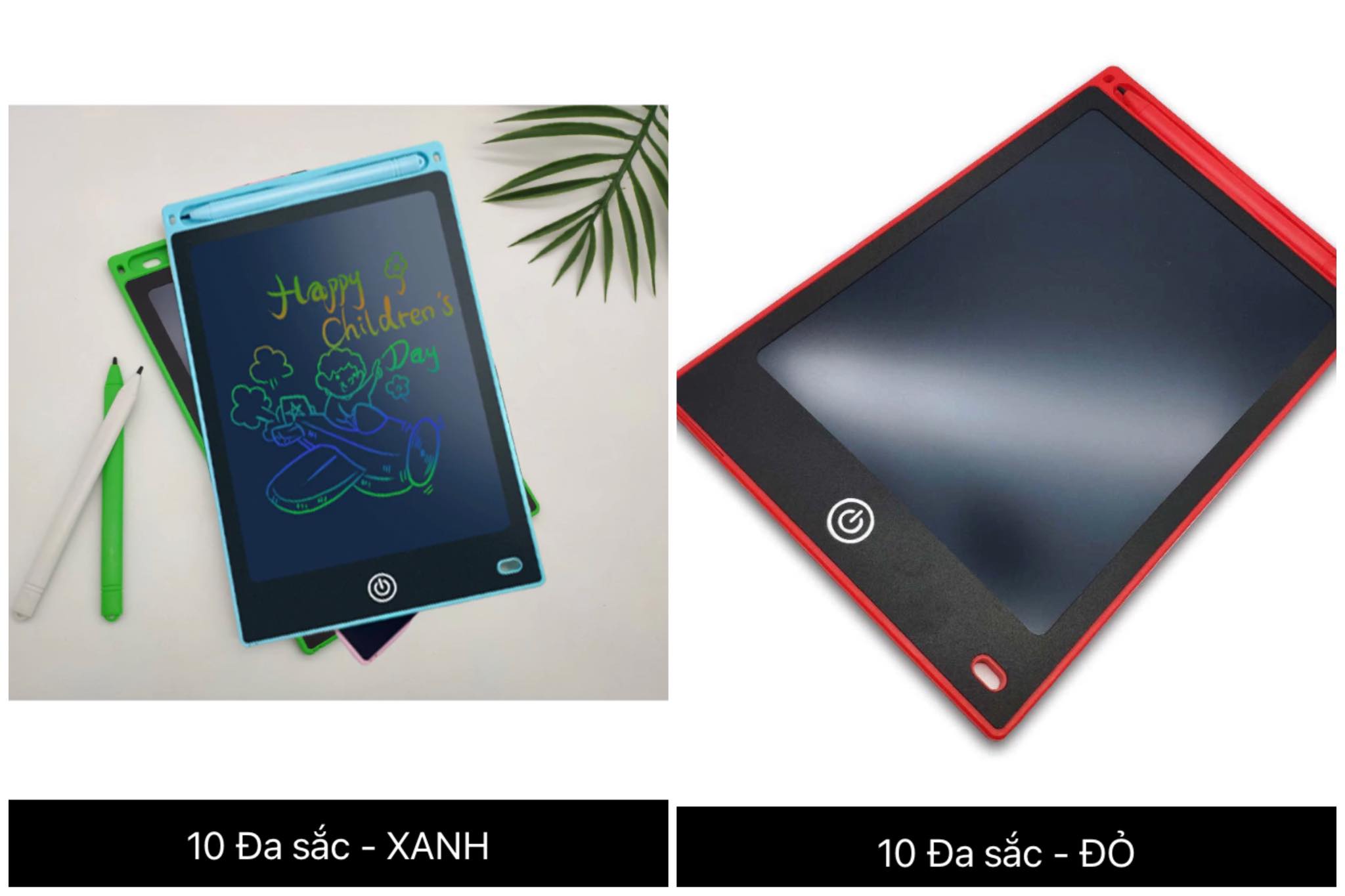 Đồ chơi bảng vẽ tự xóa LCD thông minh nhiều size đơn sắc và đa sắc tự do sáng tạo (8.5 inch/10 inch/12 inch/16 inch)