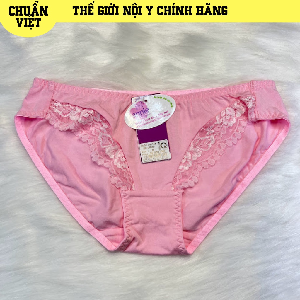 Quần Lót Nữ Cotton Phối Ren ANNIE QE-14830