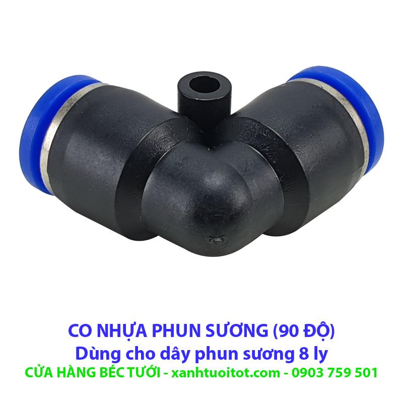 [HCM]Co góc nhựa phun sương dây 8 ly