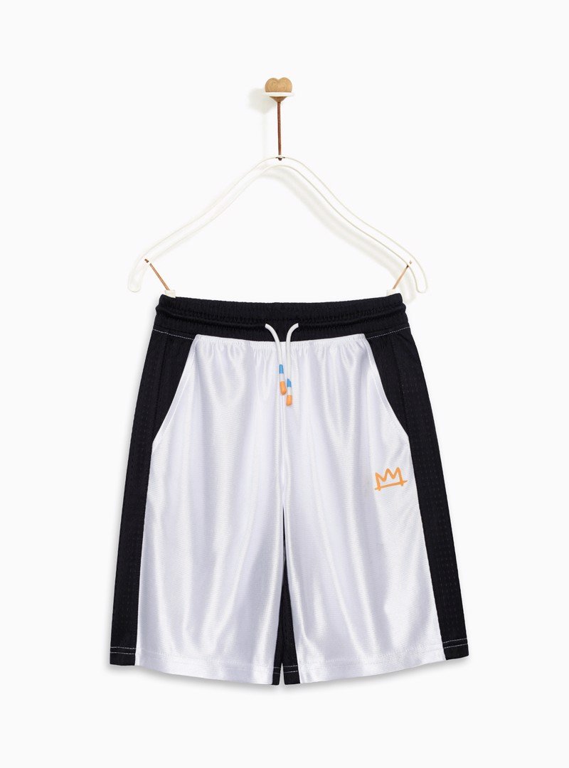 Quần Short Bé Trai Contrast color printed pull-on short