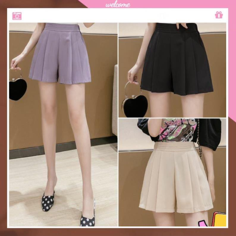 Quần short váy cao cấp cạp ly ngang khóa sườn svcl208
