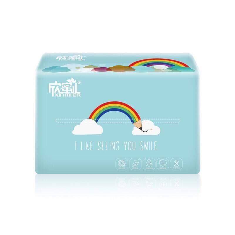 1 thùng giấy lụa cầu vồng 30 gói