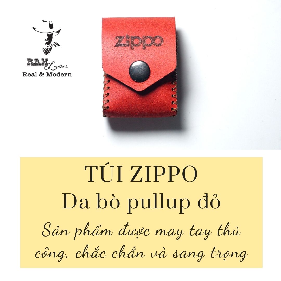 Bao da Siêu bền Zippo Da Bò Thật RAM Leather
