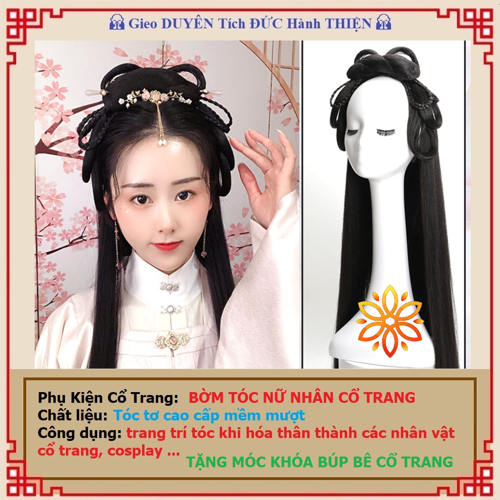 Bờm tóc cổ trang nữ nhân Hán Phục